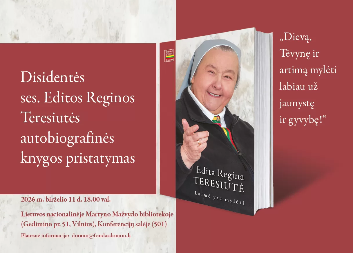 Edita Regina Teresiutė. Knygos „Laimė yra mylėti“ pristatymas.