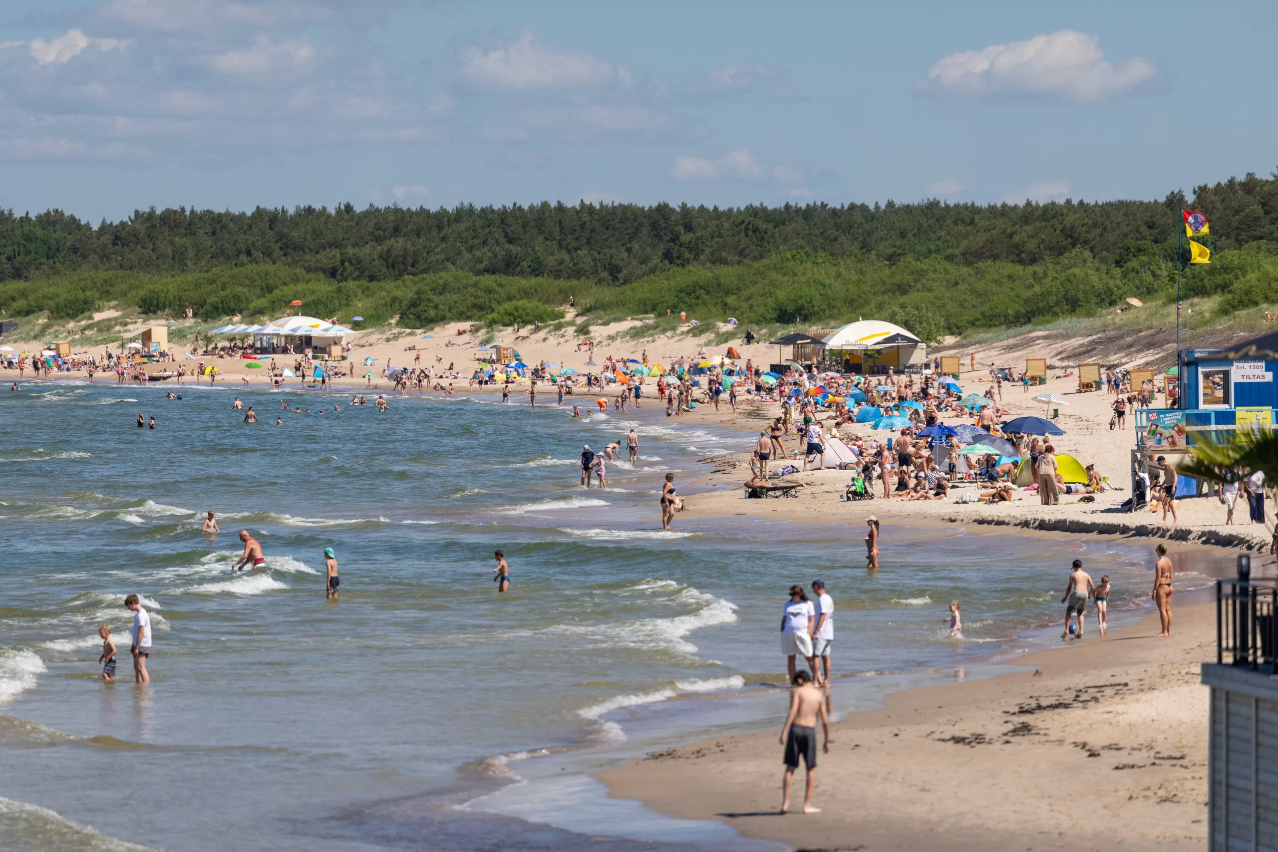Palanga, vasara, jūra