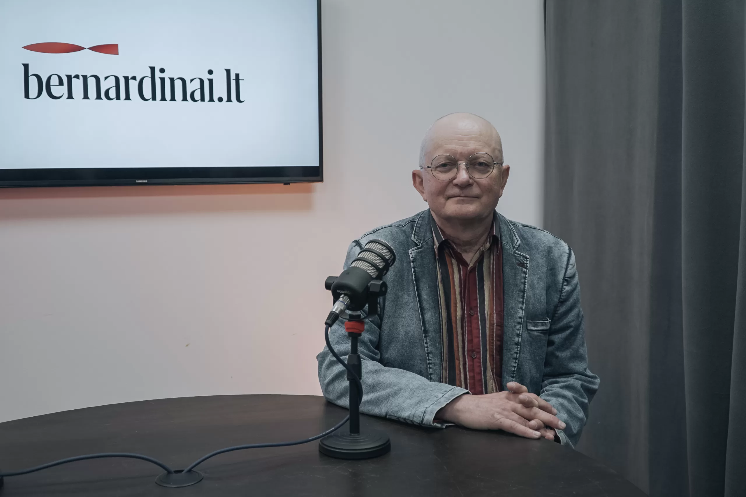 Lietuvos žurnalistų sąjungos pirmininkas Audrys Antanaitis. Luko Karčiausko / Bernardinai.lt nuotrauka