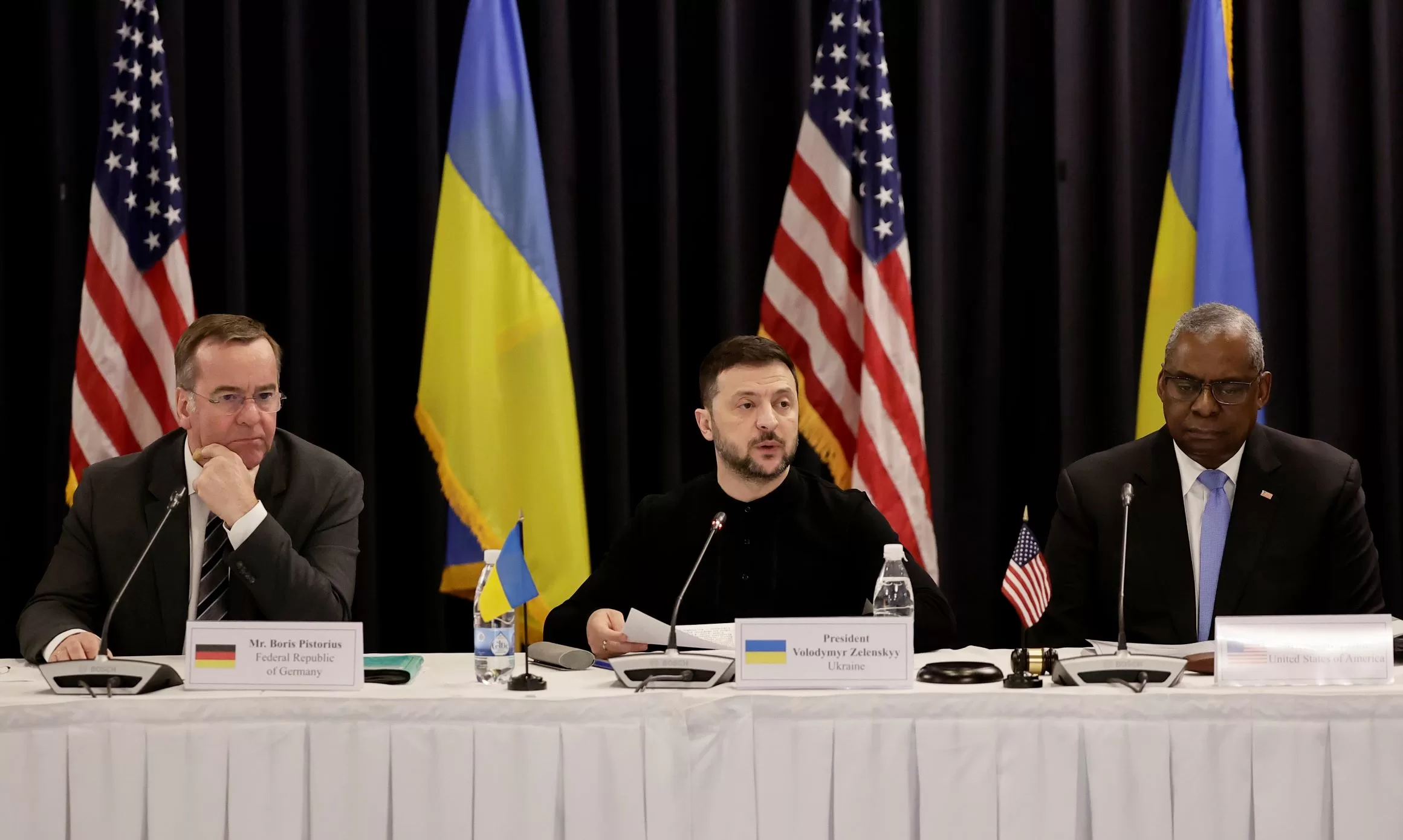 Borisas Pistoriusas, Volodymyras Zelenskis, Lloydas Austinas