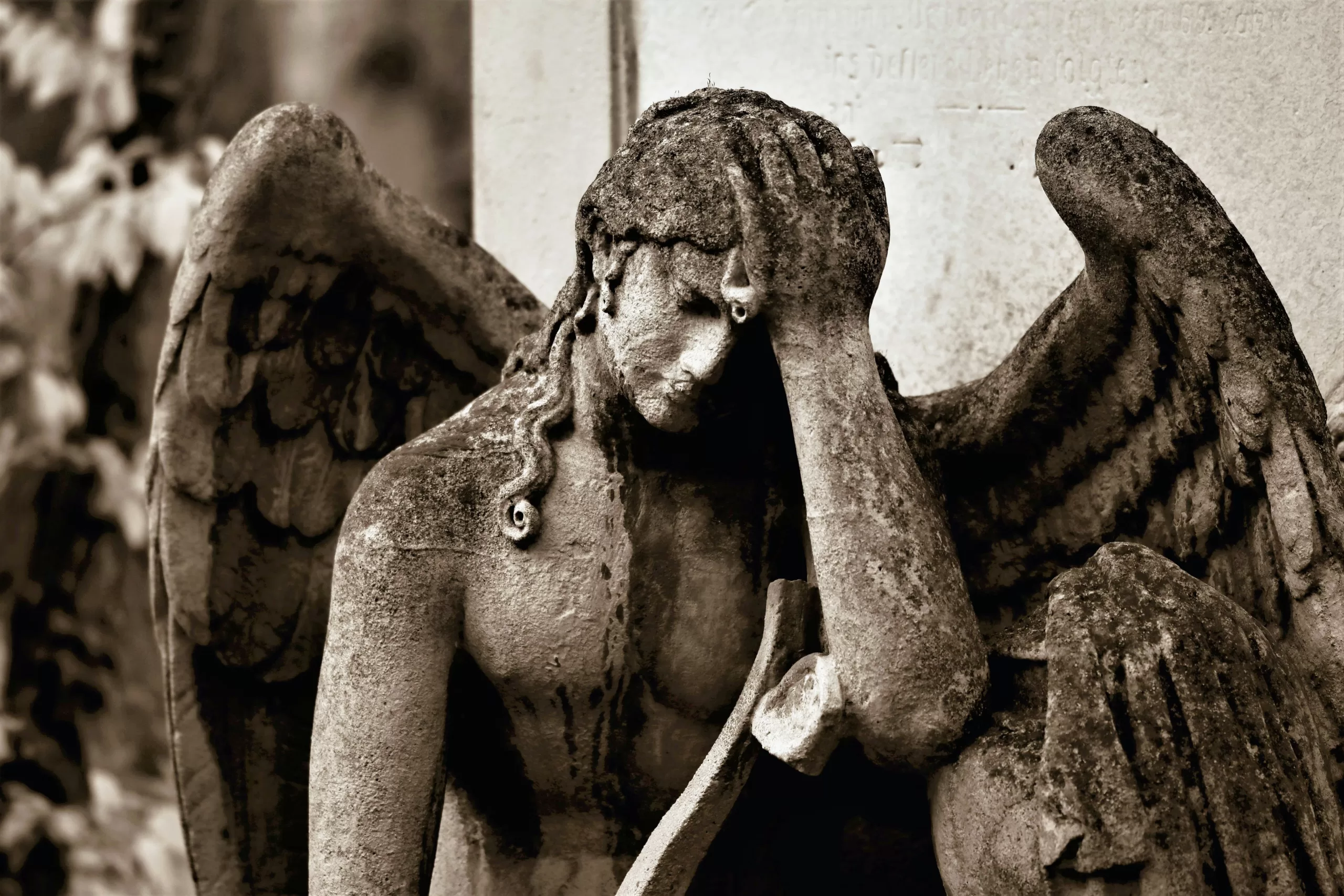 Angelas, liūdesys, sielvartas
